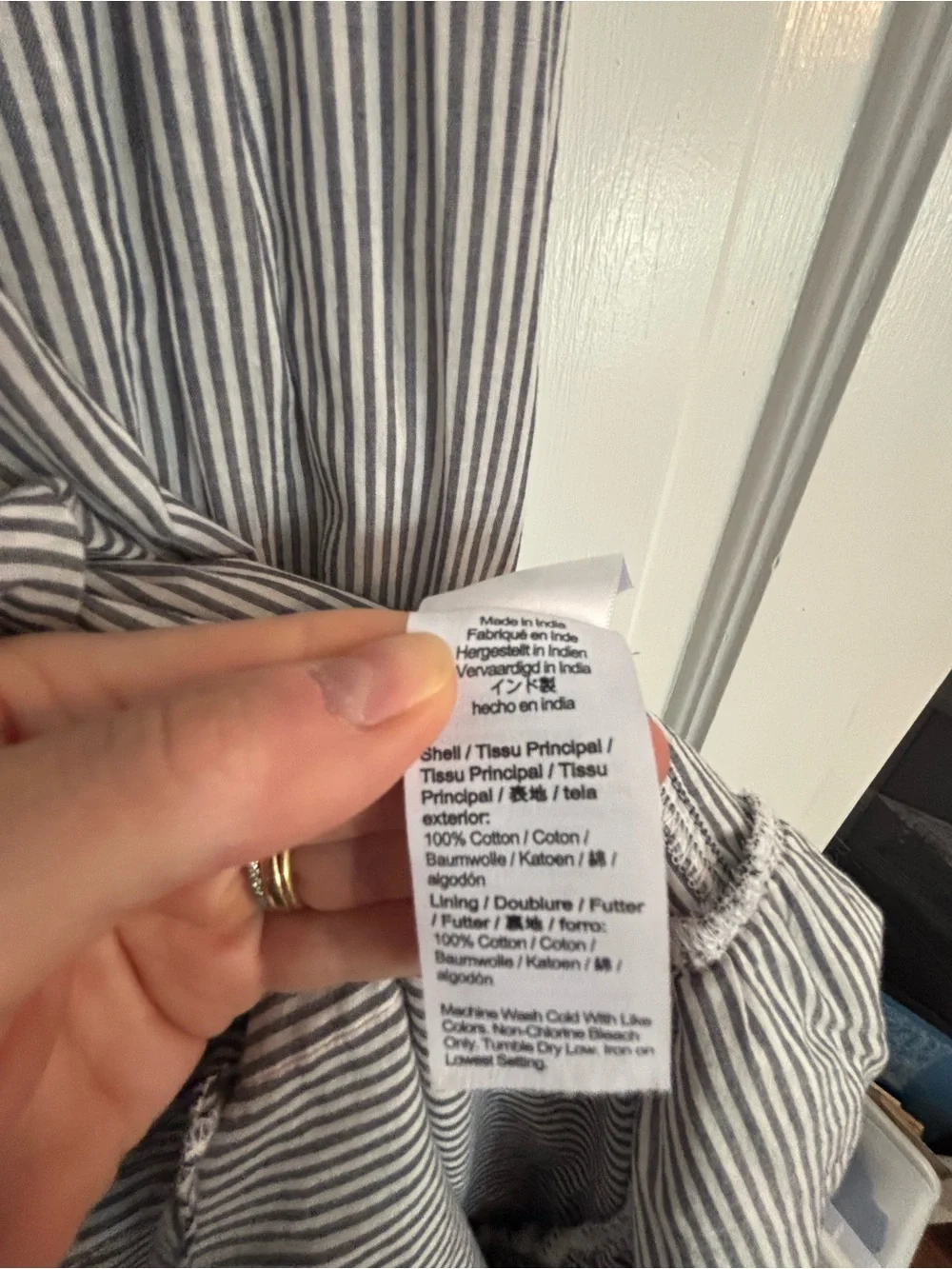 J. Crew lightweight striped